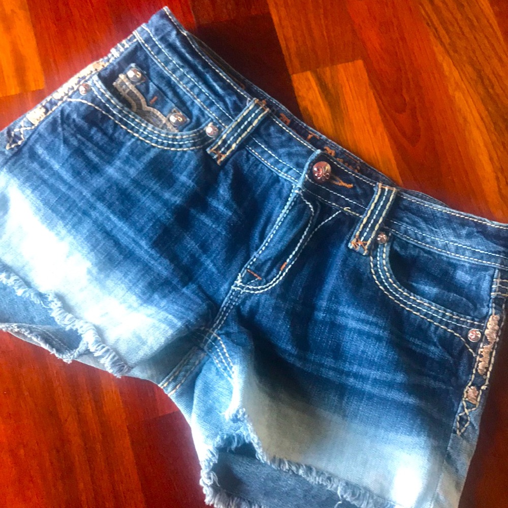 Rock Revival Denim Shorts-Angie